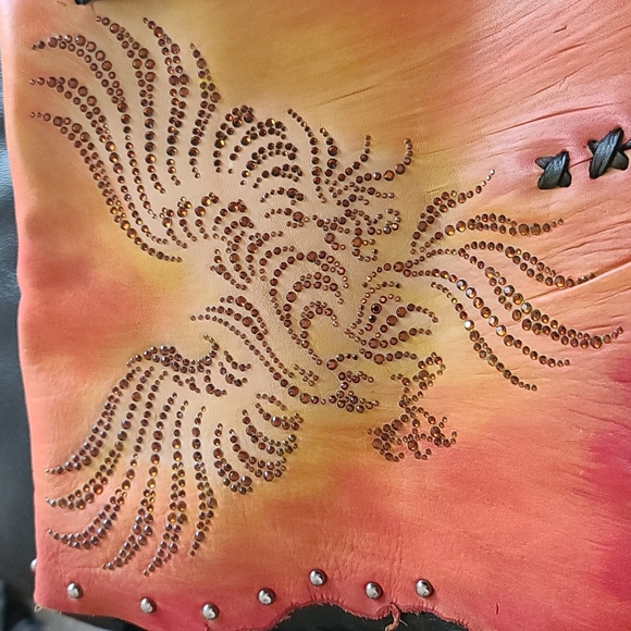 Stunning leather handmade fringe handbag 😍 - Picture 2 of 8